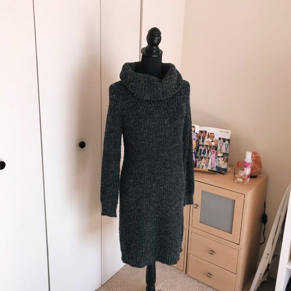 fluffy sweater dress